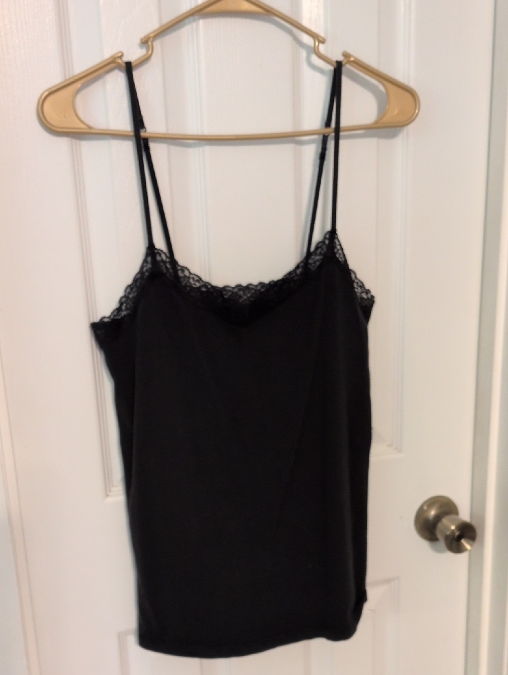 Merona Black Lace Trim Camisole